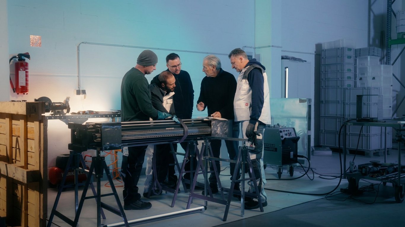 Beschichtungsarbeit unter realen Projektbedingungen